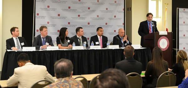 2015 Sports and Entertainment Law Symposium, Chapman University School of Law (Panel II: Slurs, Student-Athletes and Tattoos:...