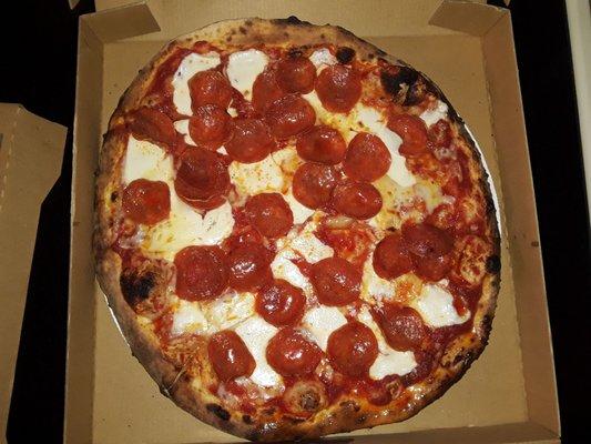 Authentic Pepperoni Pizza