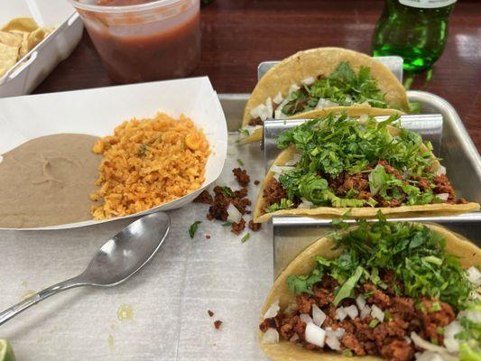 Taco platter