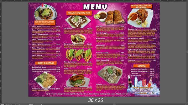 Original menu