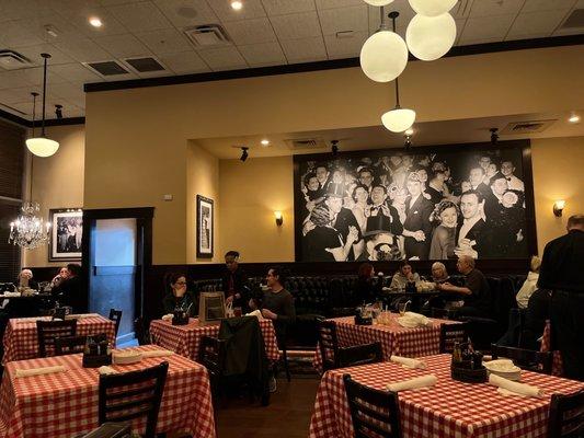 The Maggiano dining room.