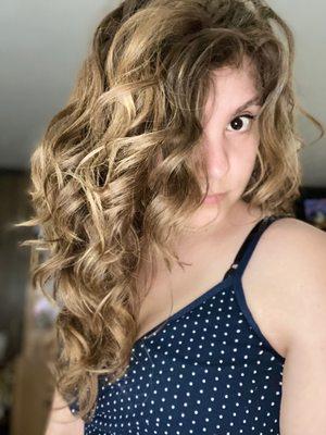 Curly hair