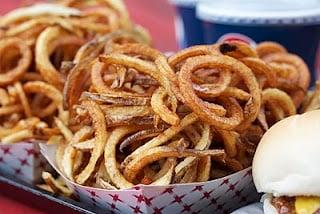 Fresh cut curly fries