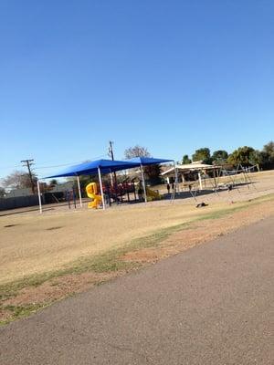 Playground with shade