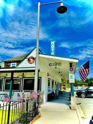 Front of the cafe