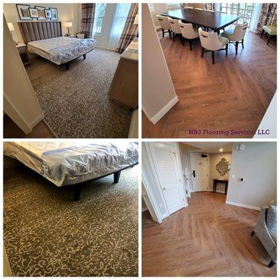 Professional carpet and LVT installation