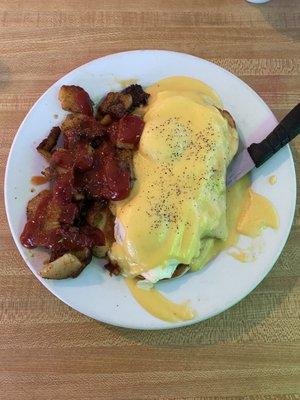 Eggs Benedict with Home Fries