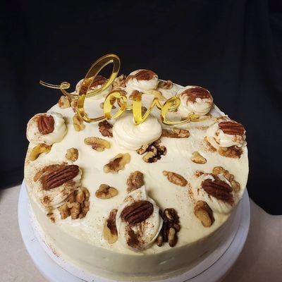 Walnut Carrot cake
Vegan and gluten free