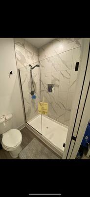 Master Shower Frameless Oil Rubbed Bronze