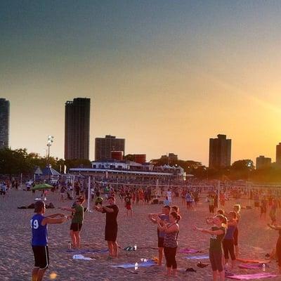 beachFIT class at North Ave Beach