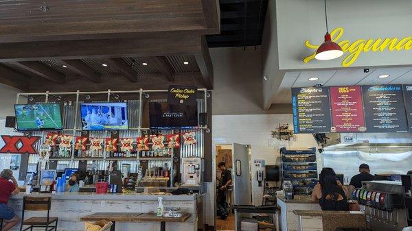 Interior: Bar and grill area