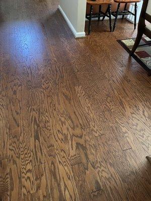 This is a photo of my new floors that are just beautiful and I love them the installation process was done great