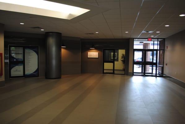 Building lobby and entrance