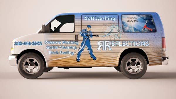 Vehicle wrap - Reflections Window Cleaning