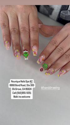 Trending Nail art done by Nouvique Nails Spa #2 in Elk Grove.