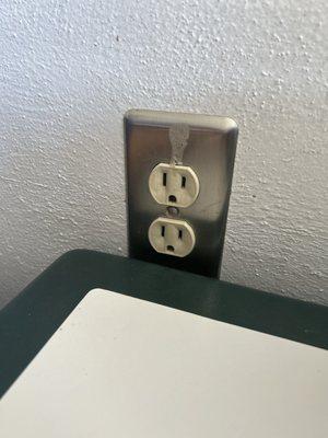 dirty outlet.