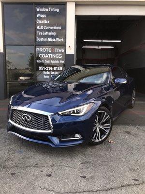 2018 Infinity Q60 complete window tint