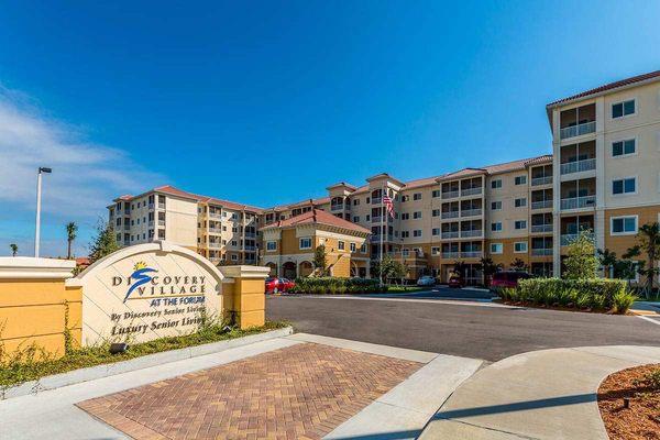 Entrance to Independent Senior Living