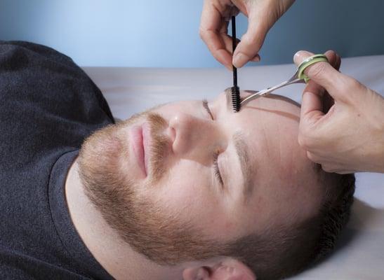 We offer a full range of men's services - everything but facial and scalp hair!