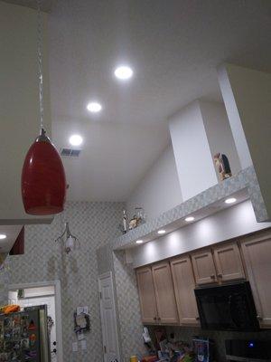 kitchen install of 5000k lights