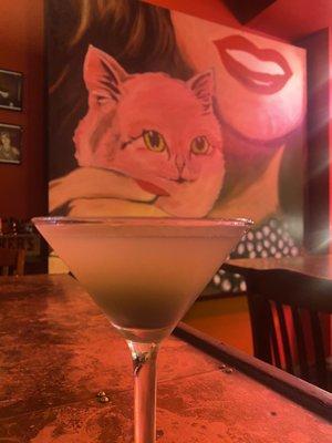 Cocktails with a kitty!