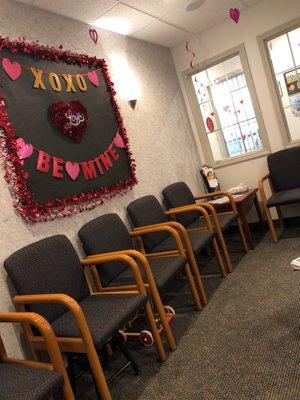 The waiting room is phenomenal and every holiday they decorate like it's home.