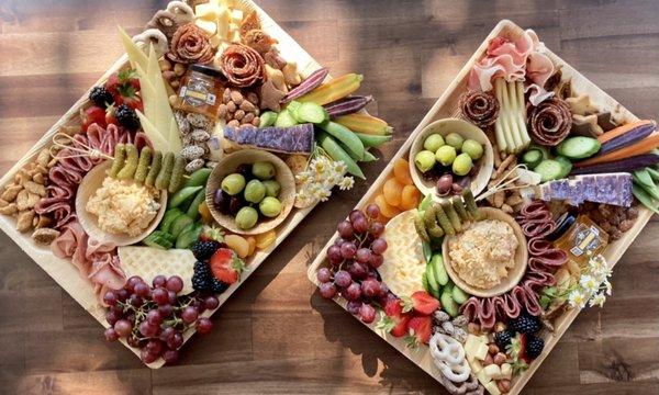 Large Charcuterie & Cheese trays for a good graze with friends.