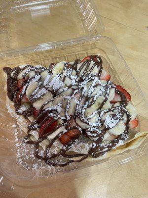 banana nutella crepe