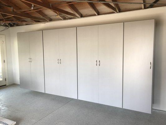 Silver cabinets