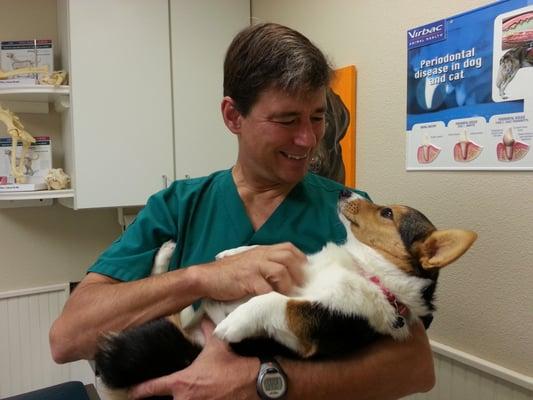 Dr. Thompson and Bella.  Love at first sight. ;)