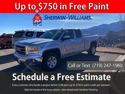 February painting special promotion