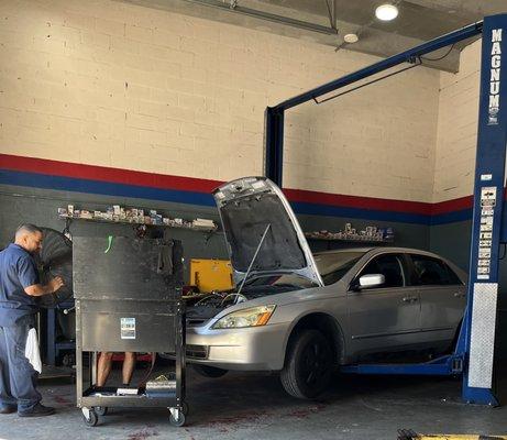 My car in the shop within moments of arrival!