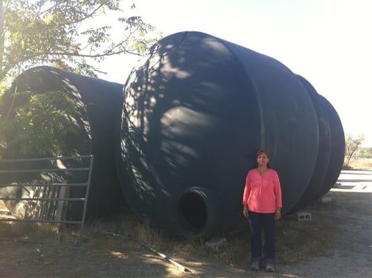 5000 gallon water tanks. Call Angela at 951-231-4214