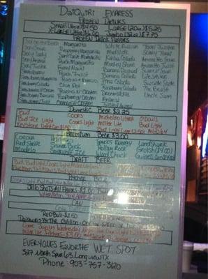 Liquor list