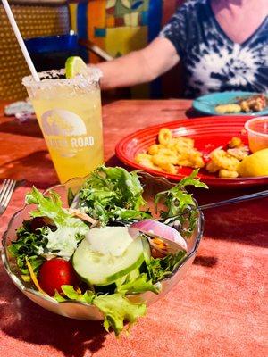 House Salad and Jack 's Ultimate Double Margarita