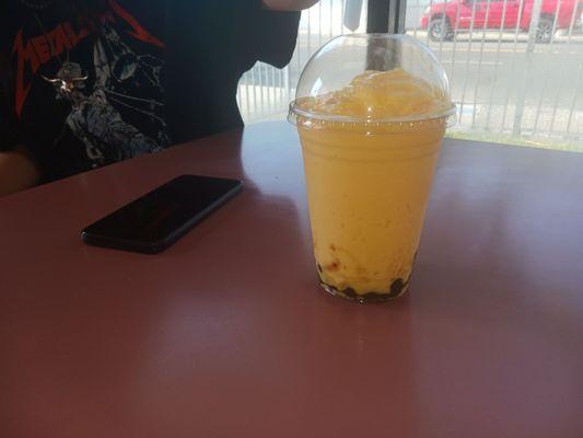 Mango with boba