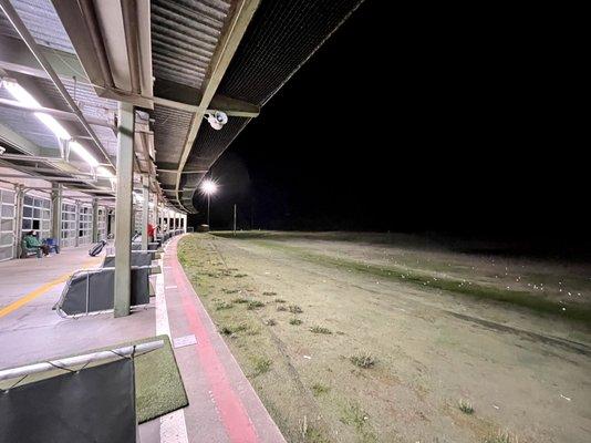 Night view from lower deck. Visibility is limited to about 100yds out.