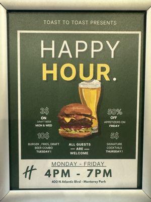 Happy hour deals