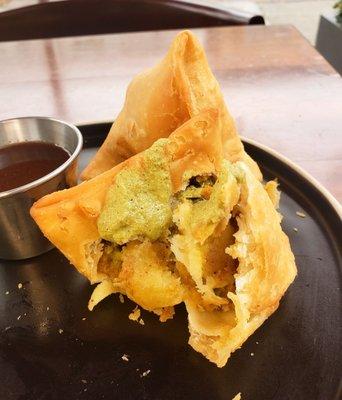 Housemade samosa. Delish.