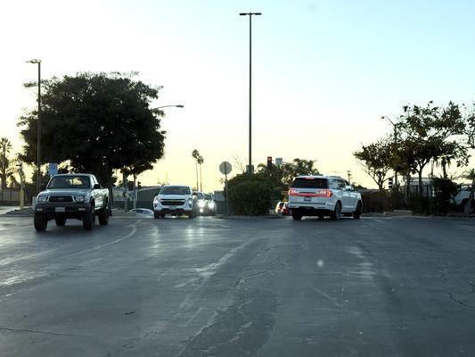 Entrance to shopping center