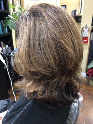 Beautiful cut and color by Rosie