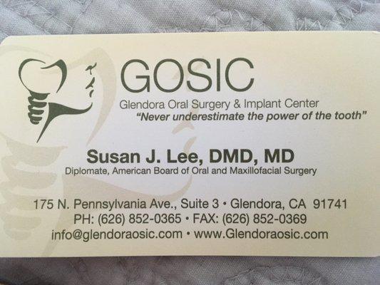 Susan J. Lee, DMD, MD.