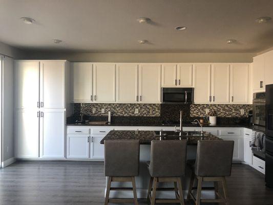 Remodeled  kitchen cabinets