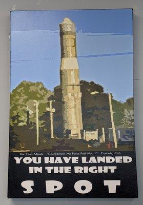 Titan I Missile, part of the Confederate Air Force. It's true because this sign says so!