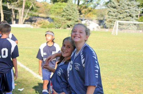 MPFS Dragons on the field during a soccer game!