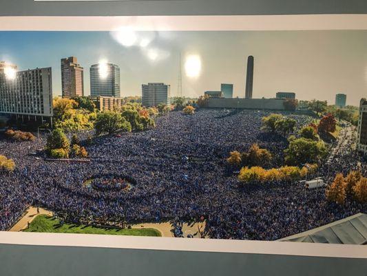 2nd floor lobby. 2015 Royals World Series Celebration.