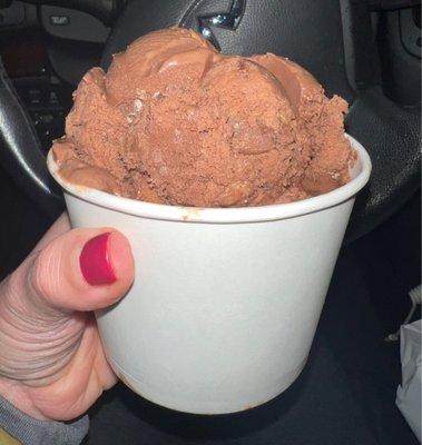 Chocolate walnut brownie and chocolate peanut butter cup good!