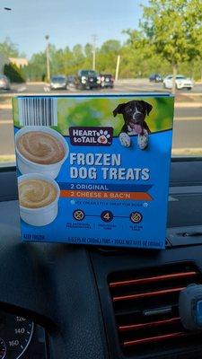 Heart to tail frozen dog treats