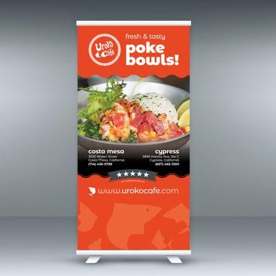 Design of Advertising and Marketing Collateral for Poke Bowl Restaurant