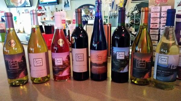 Now serving Caesars Creek Vineyard's Wine, a locally owned and operated winery, located just minutes from our location